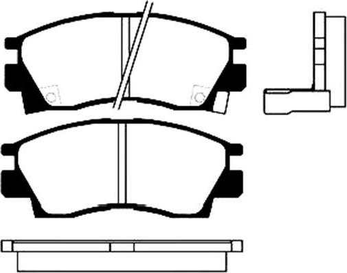 BENDIX 572282 - Kit de plaquettes de frein, frein à disque cwaw.fr