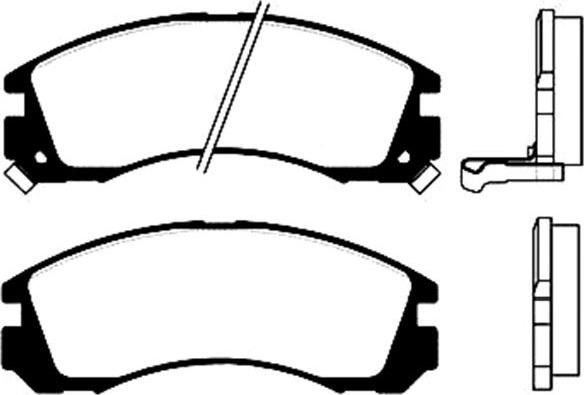 Kavo Parts BP-5511 - Kit de plaquettes de frein, frein à disque cwaw.fr