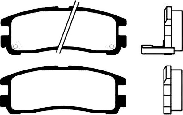 Kavo Parts BP-5522 - Kit de plaquettes de frein, frein à disque cwaw.fr