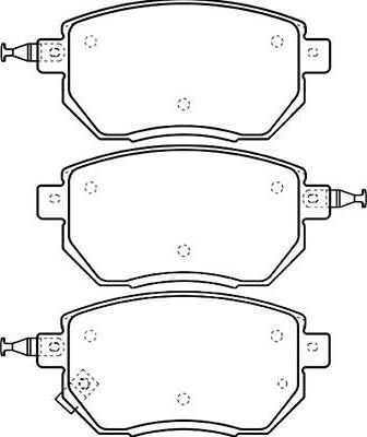 Kavo Parts BP-6593 - Kit de plaquettes de frein, frein à disque cwaw.fr