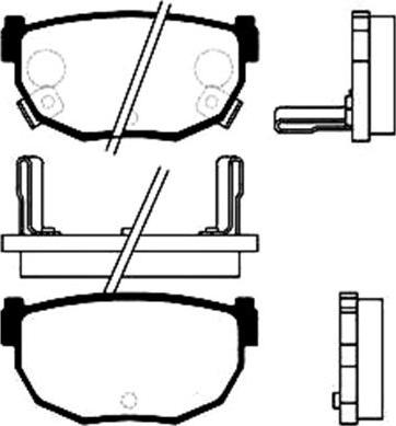 Kavo Parts BP-6542 - Kit de plaquettes de frein, frein à disque cwaw.fr