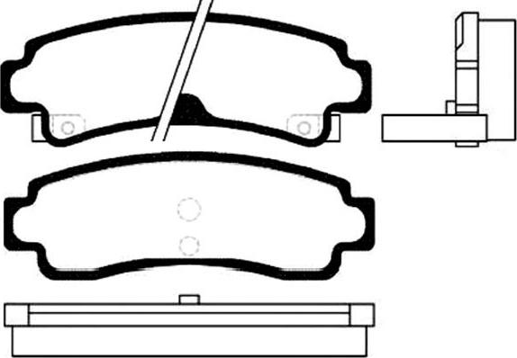 Kavo Parts BP-6550 - Kit de plaquettes de frein, frein à disque cwaw.fr