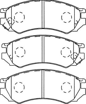 Kavo Parts BP-6564 - Kit de plaquettes de frein, frein à disque cwaw.fr