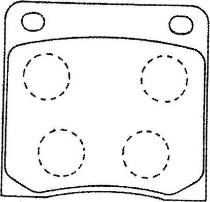 Kavo Parts BP-6584 - Kit de plaquettes de frein, frein à disque cwaw.fr