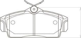 Kavo Parts BP-6535 - Kit de plaquettes de frein, frein à disque cwaw.fr