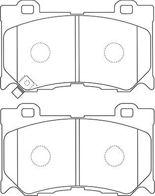 Kavo Parts BP-6606 - Kit de plaquettes de frein, frein à disque cwaw.fr