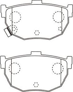 Kavo Parts BP-6617 - Kit de plaquettes de frein, frein à disque cwaw.fr