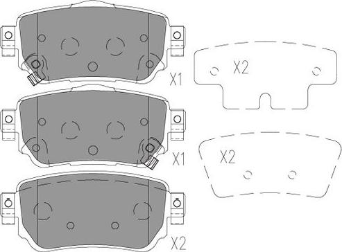 Kavo Parts BP-6634 - Kit de plaquettes de frein, frein à disque cwaw.fr