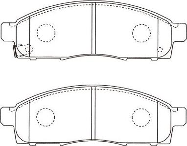 Kavo Parts BP-6631 - Kit de plaquettes de frein, frein à disque cwaw.fr