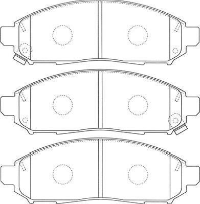 Kavo Parts BP-6620 - Kit de plaquettes de frein, frein à disque cwaw.fr