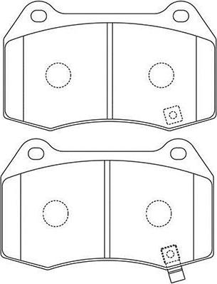 Kavo Parts BP-6622 - Kit de plaquettes de frein, frein à disque cwaw.fr