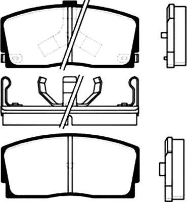 Kavo Parts BP-1503 - Kit de plaquettes de frein, frein à disque cwaw.fr