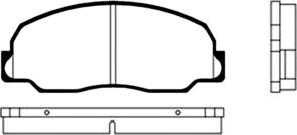 Kavo Parts BP-1502 - Kit de plaquettes de frein, frein à disque cwaw.fr