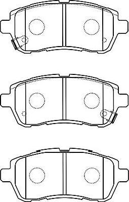 Kavo Parts BP-1519 - Kit de plaquettes de frein, frein à disque cwaw.fr