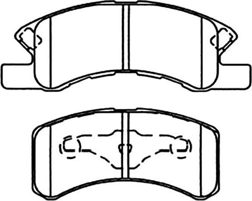 Kavo Parts BP-1514 - Kit de plaquettes de frein, frein à disque cwaw.fr