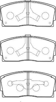 Kavo Parts BP-1517 - Kit de plaquettes de frein, frein à disque cwaw.fr