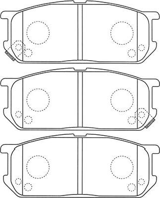 Kavo Parts BP-1520 - Kit de plaquettes de frein, frein à disque cwaw.fr