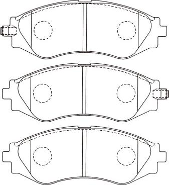 Kavo Parts BP-1003 - Kit de plaquettes de frein, frein à disque cwaw.fr