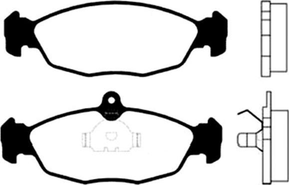 Kavo Parts BP-1002 - Kit de plaquettes de frein, frein à disque cwaw.fr