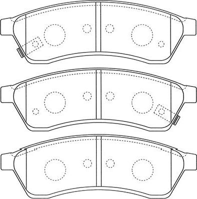 Kavo Parts BP-1015 - Kit de plaquettes de frein, frein à disque cwaw.fr