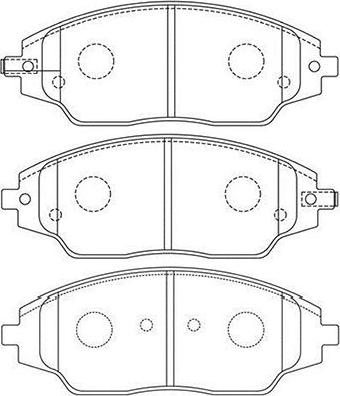 Kavo Parts BP-1018 - Kit de plaquettes de frein, frein à disque cwaw.fr