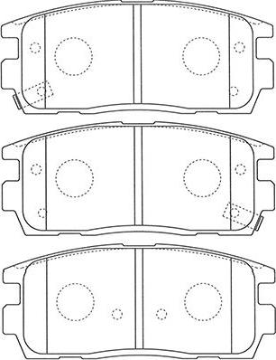 Kavo Parts BP-1013 - Kit de plaquettes de frein, frein à disque cwaw.fr