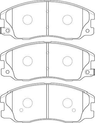 Kavo Parts BP-1012 - Kit de plaquettes de frein, frein à disque cwaw.fr