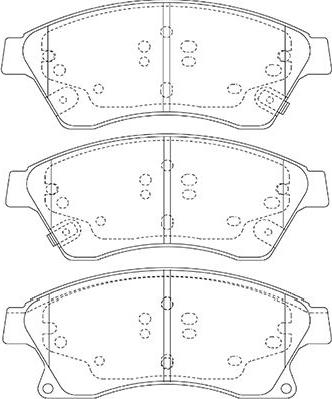 Kavo Parts BP-1017 - Kit de plaquettes de frein, frein à disque cwaw.fr