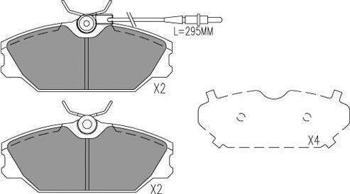 Kavo Parts BP-1025 - Kit de plaquettes de frein, frein à disque cwaw.fr