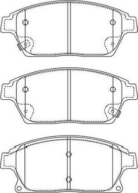 Kavo Parts BP-1020 - Kit de plaquettes de frein, frein à disque cwaw.fr