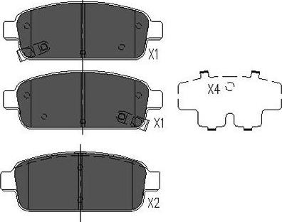 Kavo Parts BP-1022 - Kit de plaquettes de frein, frein à disque cwaw.fr