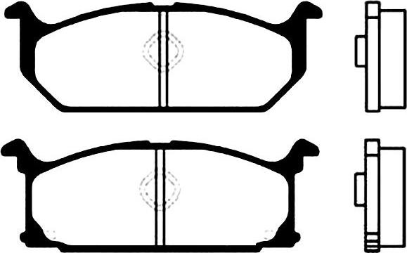 Kavo Parts BP-8502 - Kit de plaquettes de frein, frein à disque cwaw.fr