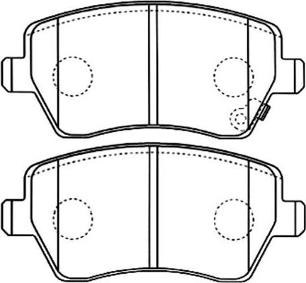 Kavo Parts BP-8526 - Kit de plaquettes de frein, frein à disque cwaw.fr