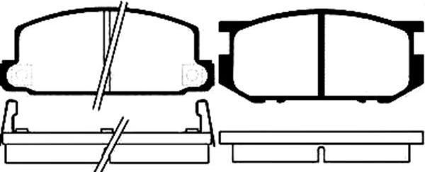 Kavo Parts BP-8000 - Kit de plaquettes de frein, frein à disque cwaw.fr