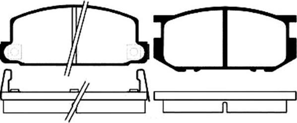 Kavo Parts BP-8001 - Kit de plaquettes de frein, frein à disque cwaw.fr