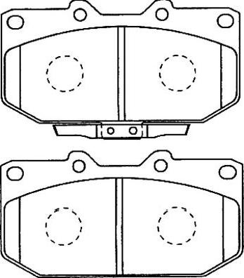 Mando MBF010605B - Kit de plaquettes de frein, frein à disque cwaw.fr