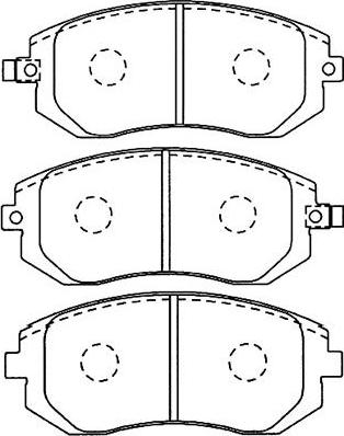 Kavo Parts BP-8017 - Kit de plaquettes de frein, frein à disque cwaw.fr