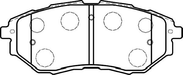 Kavo Parts BP-8020 - Kit de plaquettes de frein, frein à disque cwaw.fr