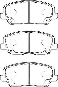 Kavo Parts BP-3049 - Kit de plaquettes de frein, frein à disque cwaw.fr