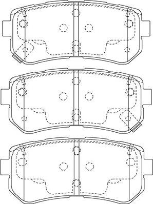 Kavo Parts BP-3046 - Kit de plaquettes de frein, frein à disque cwaw.fr