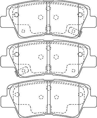 Kavo Parts BP-3048 - Kit de plaquettes de frein, frein à disque cwaw.fr