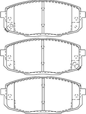 Kavo Parts BP-3043 - Kit de plaquettes de frein, frein à disque cwaw.fr