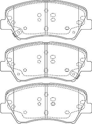 Kavo Parts BP-3047 - Kit de plaquettes de frein, frein à disque cwaw.fr