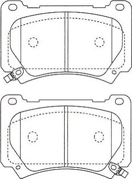 Kavo Parts BP-3053 - Kit de plaquettes de frein, frein à disque cwaw.fr