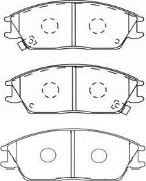 Kavo Parts BP-3004 - Kit de plaquettes de frein, frein à disque cwaw.fr