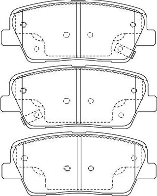 Kavo Parts BP-3039 - Kit de plaquettes de frein, frein à disque cwaw.fr