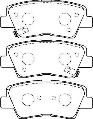 Kavo Parts BP-3034 - Kit de plaquettes de frein, frein à disque cwaw.fr