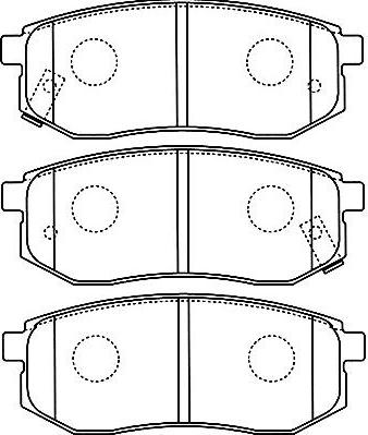 Kavo Parts BP-3035 - Kit de plaquettes de frein, frein à disque cwaw.fr