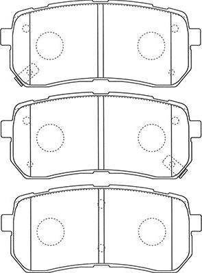 Kavo Parts BP-3036 - Kit de plaquettes de frein, frein à disque cwaw.fr