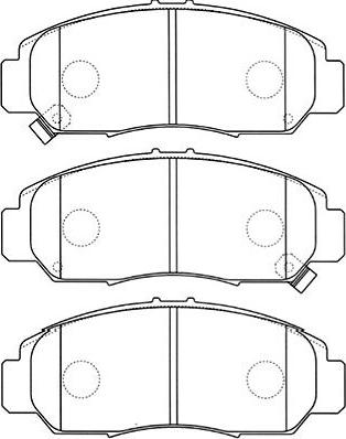 Kavo Parts BP-2044 - Kit de plaquettes de frein, frein à disque cwaw.fr